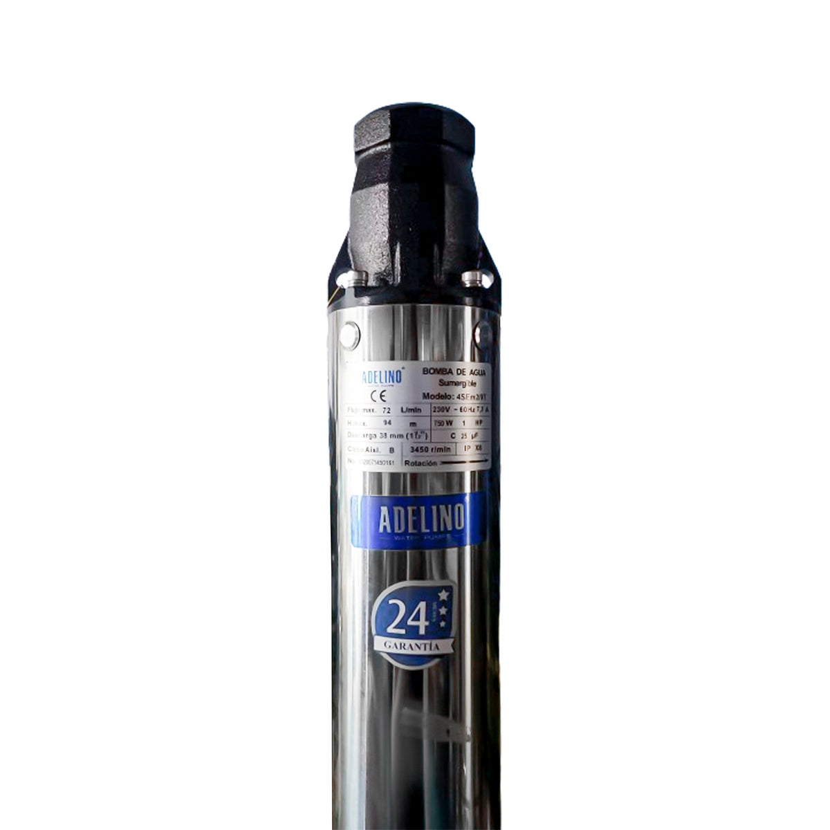 MOTOBOMBA SUMERGIBLE ADELINO 1 HP 127V
