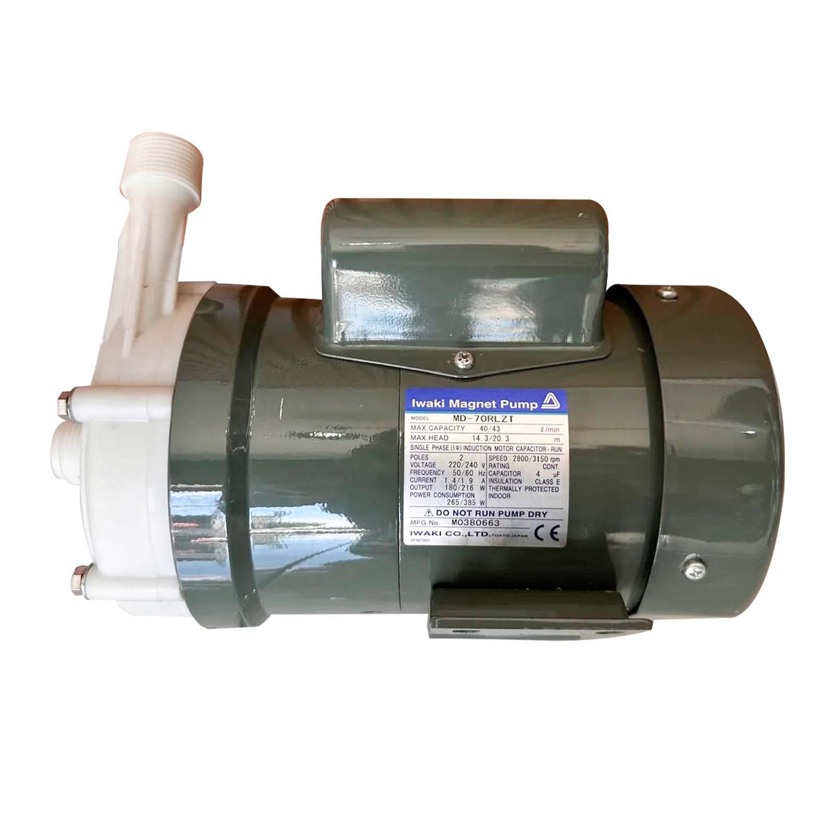 BOMBA CENTRIFUGA MAGNETICA IWAKI 3/4"X3/4" 220V

