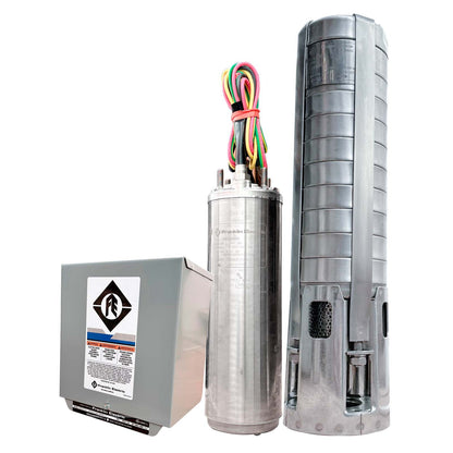 BOMBA SUMERGIBLE BARNES, MOTOR Y CAJA FRANKLIN 1HP 220V 1F DESC 1.5" 25GPM
