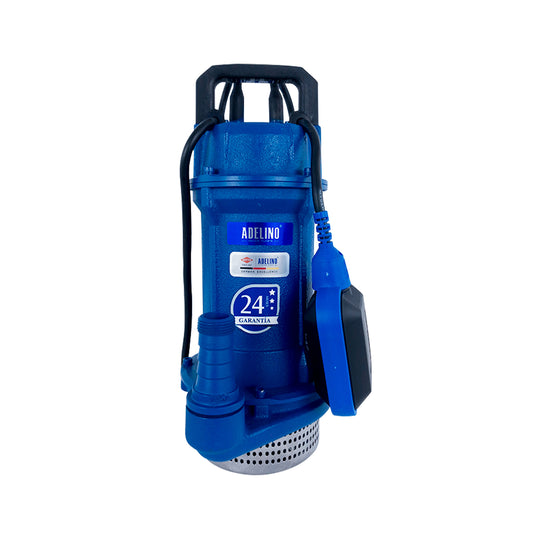 BOMBA SUMERGIBLE ADELINO 0.75HP 110V C/FLOTADOR