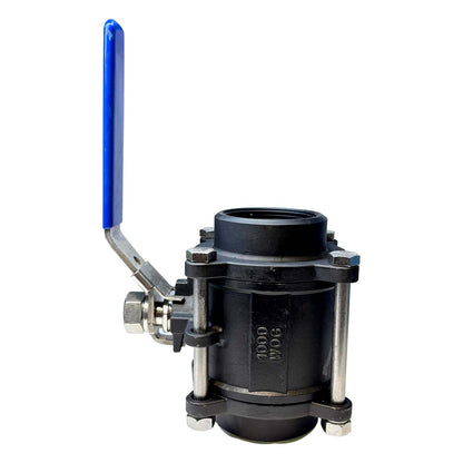 VALVULA BOLA ACERO AL CARBON 2.5" TRIVECA

