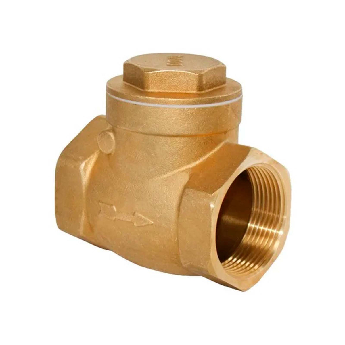 VALVULA CHECK DE COLUMPIO 1" BRONCE