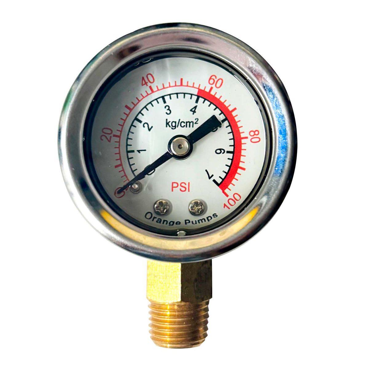MANOMETRO C/GLICERINA PUMPS F&Q 0-100PSI CONEXION EN BASE